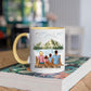Gezin met Vader, Moeder, Dochter en Zoon - Family Heart ♥ - Gepersonaliseerde mok voor Gezin, Vader, Moeder, Dochter, Zoon, Kinderen, Familie, Kind, Stiefvader, Stiefmoeder, Dochters, Zoons