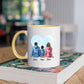 Gezin met Vader, Moeder en 1-2 Zoon(s)- Together we make a family ♥ - Gepersonaliseerde mok voor Gezin, Vader, Moeder, Dochter, Zoon, Kinderen, Familie, Kind, Stiefvader, Stiefmoeder, Dochters, Zoons