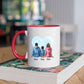 Gezin met Vader, Moeder en 1-2 Zoon(s)- Together we make a family ♥ - Gepersonaliseerde mok voor Gezin, Vader, Moeder, Dochter, Zoon, Kinderen, Familie, Kind, Stiefvader, Stiefmoeder, Dochters, Zoons