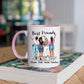 Beste Vriendinnen 4 Personen - Met jullie is alles leuker ♥ - Gepersonaliseerde mok voor Vriendin, Vriendinnen, Vrouwen, Vriendschap, Zus, Zusje, BFF, Collega, Dochter