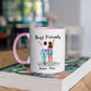 Beste Vriendinnen 2 Personen - Soul Sisters ♥ - Gepersonaliseerde mok voor Vriendin, Vriendinnen, Vrouw, Vriendschap, Zus, Zusje, BFF, Collega, Dochter