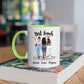 Beste Vriendinnen, Zussen of Collega's - Persoonlijke Vriendschap Mok AanpasbaarBest Friends 3 Personen - Not Sisters by Blood, but Sisters by Heart - Gepersonaliseerde mok voor Vriendin, Vriendinnen, Vrouw, Vriendschap, Zus, Zusje, BFF, Collega, Dochter