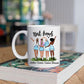Best Friends 4 Personen - Friends forever ♥ - Gepersonaliseerde mok voor Vriendin, Vriendinnen, Vrouw, Vriendschap, Zus, Zusje, BFF, Collega, Dochter