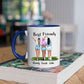 Best Friends 3 Personen - Beautiful Besties ♥ - Gepersonaliseerde mok voor Vriendin, Vriendinnen, Vrouw, Vriendschap, Zus, Zusje, BFF, Collega, Dochter
