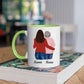 Oma met Dochter, Kleindochter, Vriendin - Ik hou van Jou! ♥ - Gepersonaliseerde mok voor oma, dochter, kleindochter, vriendin, verzorgster, zus