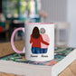 Oma met Dochter, Kleindochter, Vriendin - Ik hou van Jou! ♥ - Gepersonaliseerde mok voor oma, dochter, kleindochter, vriendin, verzorgster, zus