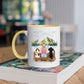 Hondenmama met 2 Honden in het Bos - Het leven is beter met mijn hond ♥ - Gepersonaliseerde mok voor Hondenmama, Haar, Hondenouders, Hondeneigenaar, Hondenbaasje, Partner, Vriendin, Vrouw, Puppy