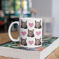 Mijn Kat met Hartjes ♥ - Gepersonaliseerde mok voor Kattenmama, Kattenpapa, Kattenouders, Katteneigenaar, Kattenbaasjes, Partner, Vriend, Vriendin, Vrouw, Man, Kitten