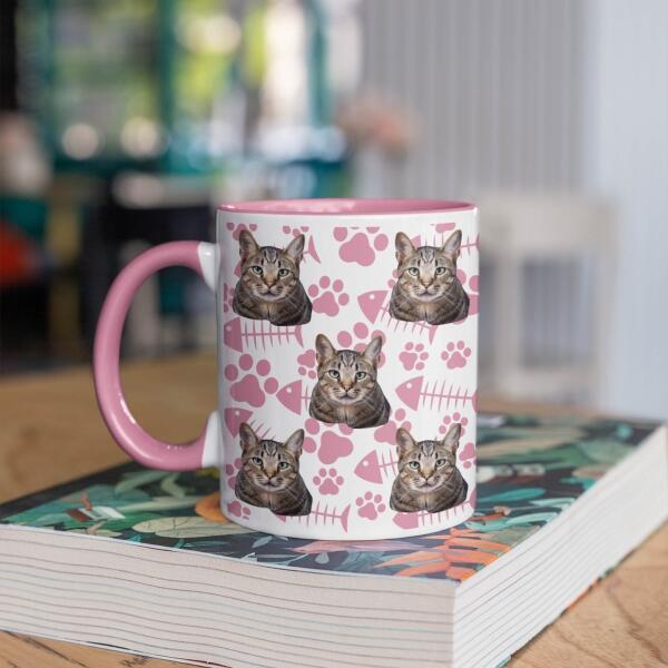 Mijn Favoriete Kat met Graten ♥ - Gepersonaliseerde mok voor Kattenmama, Kattenpapa, Kattenouders, Katteneigenaar, Kattenbaasjes, Partner, Vriend, Vriendin, Vrouw, Man, Kitten