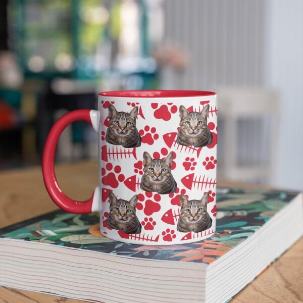 Mijn Favoriete Kat met Graten ♥ - Gepersonaliseerde mok voor Kattenmama, Kattenpapa, Kattenouders, Katteneigenaar, Kattenbaasjes, Partner, Vriend, Vriendin, Vrouw, Man, Kitten