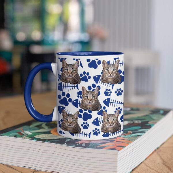 Mijn Favoriete Kat met Graten ♥ - Gepersonaliseerde mok voor Kattenmama, Kattenpapa, Kattenouders, Katteneigenaar, Kattenbaasjes, Partner, Vriend, Vriendin, Vrouw, Man, Kitten