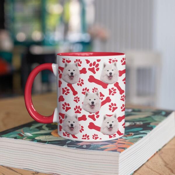Mijn Favoriete Hond met Botten ♥ - Gepersonaliseerde mok voor Hondenmama, Hondenpapa, Hondenouders, Hondeneigenaar, Hondenbaasjes, Partner, Vriend, Vriendin, Vrouw, Man, Puppy
