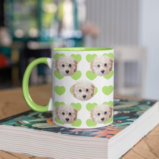 Mijn Hond met Veel Hartjes ♥ - Gepersonaliseerde mok voor Hondenmama, Hondenpapa, Hondenouders, Hondeneigenaar, Hondenbaasjes, Partner, Vriend, Vriendin, Vrouw, Man, Puppy