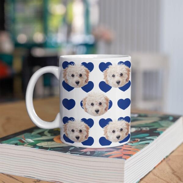 Mijn Hond met Veel Hartjes ♥ - Gepersonaliseerde mok voor Hondenmama, Hondenpapa, Hondenouders, Hondeneigenaar, Hondenbaasjes, Partner, Vriend, Vriendin, Vrouw, Man, Puppy