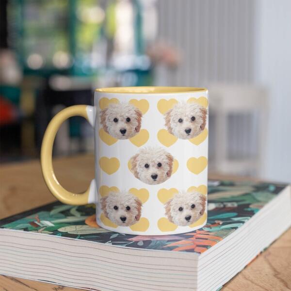 Mijn Hond met Veel Hartjes ♥ - Gepersonaliseerde mok voor Hondenmama, Hondenpapa, Hondenouders, Hondeneigenaar, Hondenbaasjes, Partner, Vriend, Vriendin, Vrouw, Man, Puppy