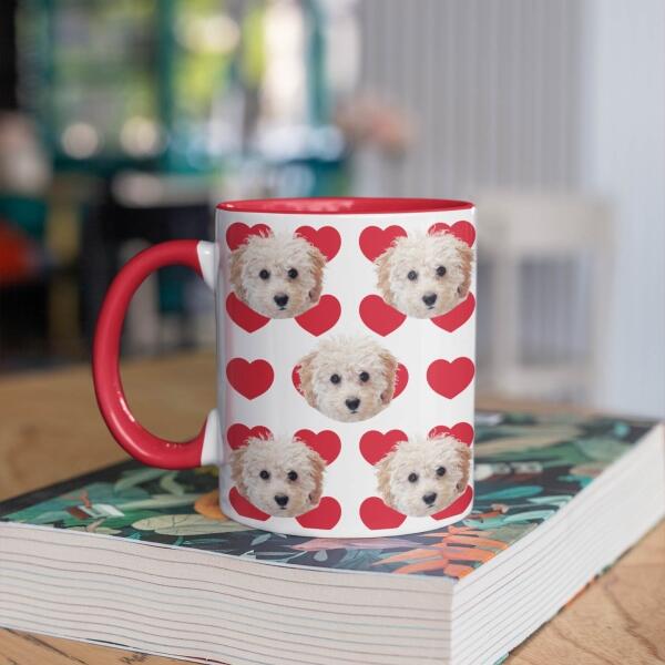Mijn Hond met Veel Hartjes ♥ - Gepersonaliseerde mok voor Hondenmama, Hondenpapa, Hondenouders, Hondeneigenaar, Hondenbaasjes, Partner, Vriend, Vriendin, Vrouw, Man, Puppy