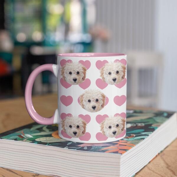 Mijn Hond met Veel Hartjes ♥ - Gepersonaliseerde mok voor Hondenmama, Hondenpapa, Hondenouders, Hondeneigenaar, Hondenbaasjes, Partner, Vriend, Vriendin, Vrouw, Man, Puppy