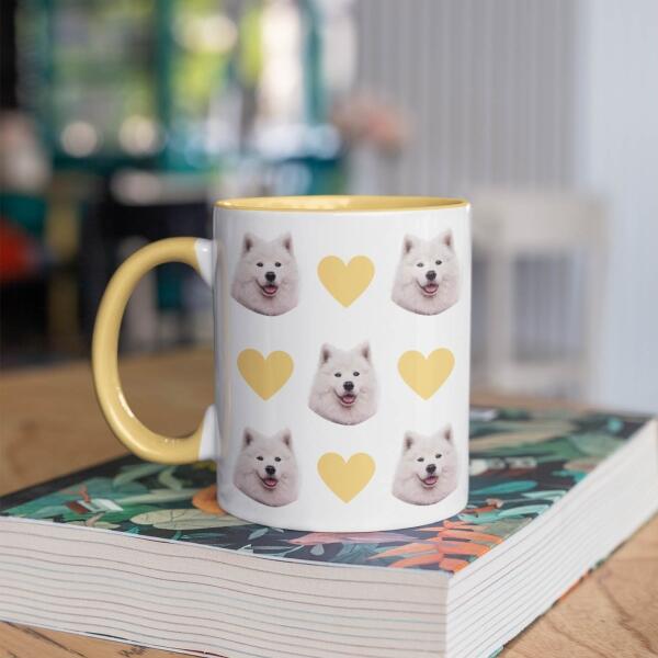 Mijn Hond met Hartjes ♥ - Gepersonaliseerde mok voor Hondenmama, Hondenpapa, Hondenouders, Hondeneigenaar, Hondenbaasjes, Partner, Vriend, Vriendin, Vrouw, Man, Puppy