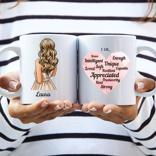 Ik ben ook Speciaal Mok - Ik ben... ♥ - Gepersonaliseerde mok voor Haar, Vriendin, Partner, Vrouw, Zus, Zusje, Moeder, Mama, Tante, Vriendinnen