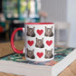 Mijn Kat met Hartjes ♥ - Gepersonaliseerde mok voor Kattenmama, Kattenpapa, Kattenouders, Katteneigenaar, Kattenbaasjes, Partner, Vriend, Vriendin, Vrouw, Man, Kitten